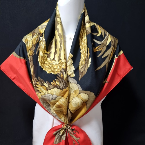 Rare vintage foulard soie - foulard, en