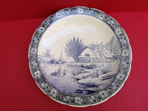 Grand plat décor delft boch - grand,