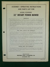 WESTERN TOOL 22" ROTARY MOWER
