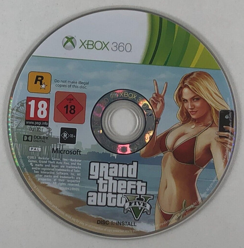 Grand theft auto disc xbox - theft,