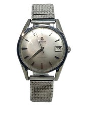 Vintage Certina Blue Ribbon Steel Watch Bracelet Automatic Working