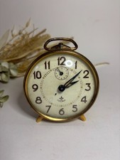 Réveil FLEURON en métal doré - Made in France - Non fonctionnel