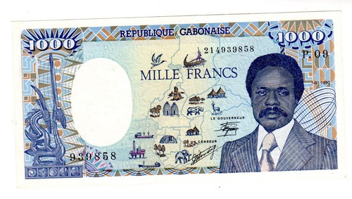 Gabon billet 1000 francs - 1000,