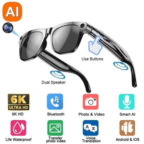 Lunettes intelligentes 6k - lunettes, ai