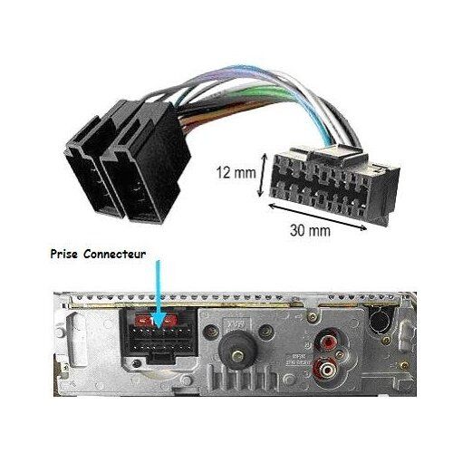 Cable iso pour autoradio sony - cable,