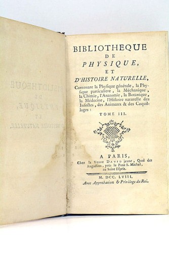 Bibliothèque physique et - de,