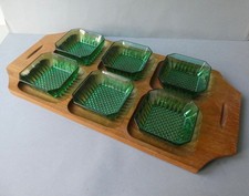 plateau en teck avec ses 6