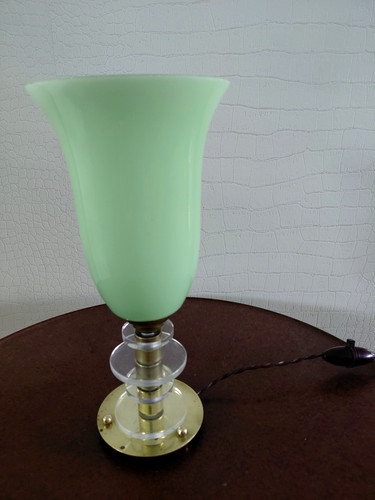 Lampe moderniste laiton - lampe, en