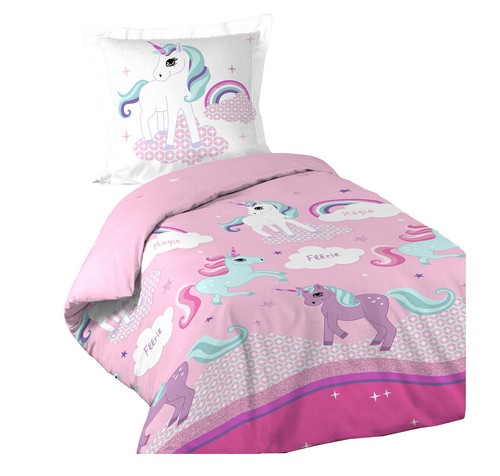 2tlg linge lit fille - 2tlg.,
