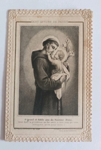 Ancienne image pieuse canivet - image,