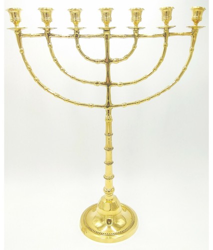 Bougeoir laiton menorah - laiton, 7