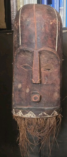 Masque congolais bois barbe - masque,