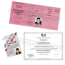 Taxi Movie Character Document Lot