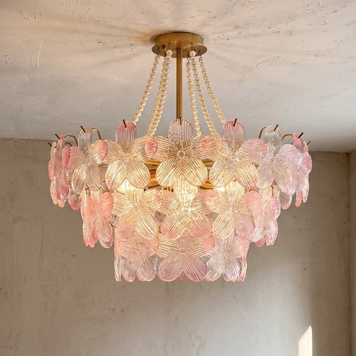 Pink murano style glass - pink,