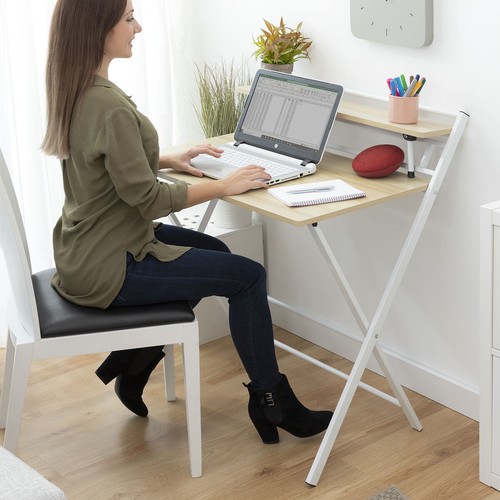 Bureau pliable avec étagère - bureau,