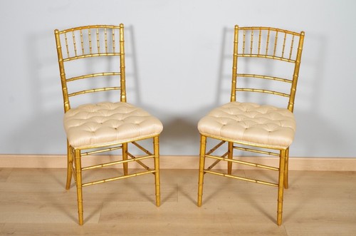 Paire chaises napoléon iii - de,
