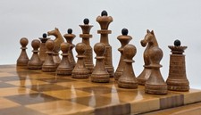 Magnifique jeu d’échecs polonais 19th chess set rare 80mm 