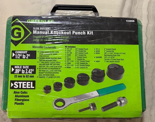 Greenlee knockout set - greenlee,