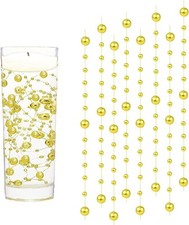 18 Pièces Perles d'eau Dorées Bougies Flottantes Perle d'eau Bougie Flottante...