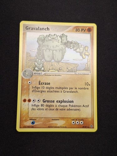 Carte pokémon gravalanch - carte,