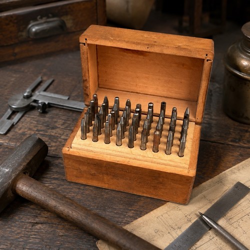 Ancien coffret rivoirs - 45,