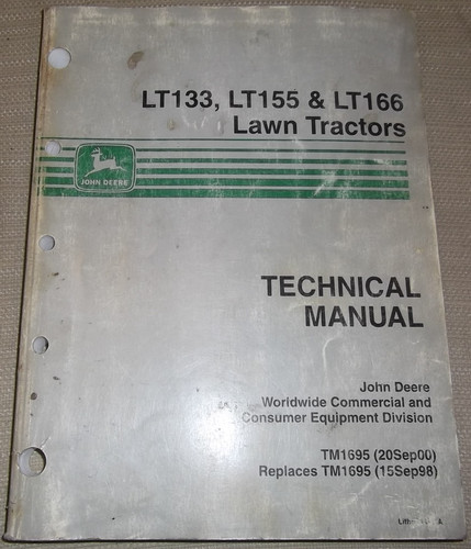 John deere 133 155 - deere, lt-133