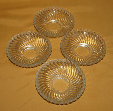 Lot de 4 bobèches en verre
