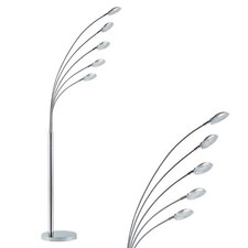 Lampadaire en métal chromé 5