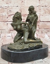 Érotique Nu Squelette Bronze