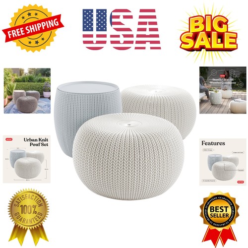 Urban knit pouf - pouf, ottoman
