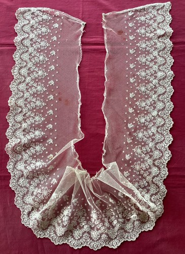 Dentelle ancienne beau volant - dentelle, ancienne,