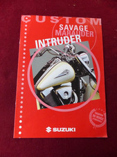 Prospectus catalogue  Moto : SUZUKI intruder marauder savage