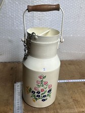 OLD ALUMINUM MILK JUG vintage aluminum decorative can 2 liters (No.2)