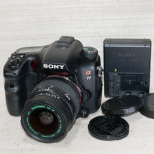 Sony Alpha SLT-A77 24MP DSLR Camera Kit W 28-80MM Lens *GOOD* Shutter 4,360
