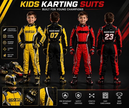 Kids karting suits cik fia - suits, cik/fia