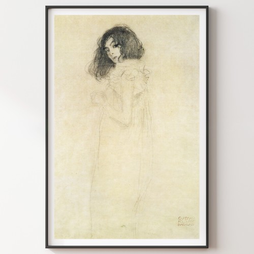 Gustav klimt portrait jeune - portrait,