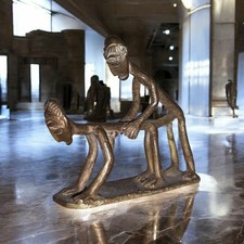 Rare figurine en bronze – Art Akan / Ashanti (Ghana) – Cire Perdue