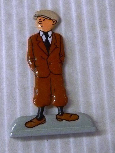 Figurine plate tintin peaky - figurine,