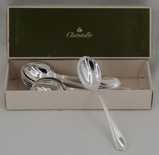Christofle Spatours 12 Spoons, Ice Shovels, Silver Metal, Excellent Condition.