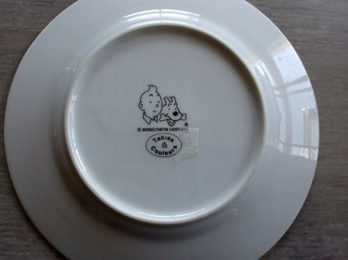 Assiette porcelaine hergé