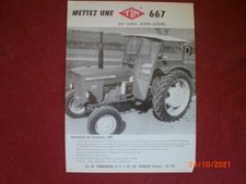 OLD TIM 667 CAB ADVERTISING LEAFLET FOR JOHN DEERE TRACTOR