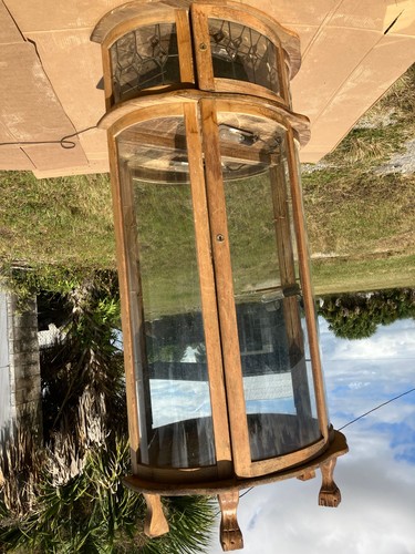 Bahut vitrine chêne - bahut,