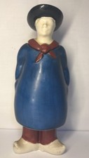 Antique And Rare Bollard Bottle "15 Kms St Amand" Earthenware From ST AMAND H 24.5