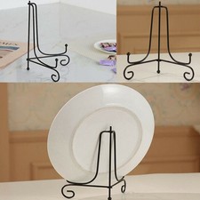 Classique Fer Chevalet Plaque Support Thé Gâteau Support Présentoir Assiette Bol