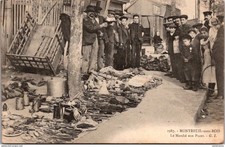 S23777 cpa 93 Montreuil sous Bois - le Marché aux Puces