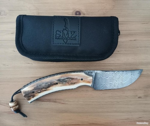 Couteau artisanal smz damas - couteau,