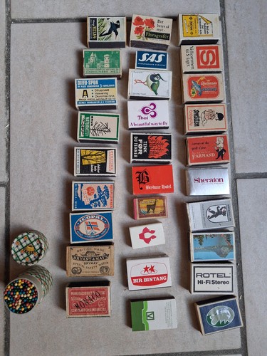 Lot boîtes allumettes - 30, d'allumettes