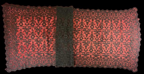 Mantille rectangulaire noir - mantille, rectangulaire.