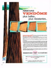 ADVERTISEMENT ADVERTISING 094 1967 FMB CLOSURES VENDOME shutters garage doors