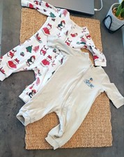Lot de 2 pyjamas bébé – Taille 74 (6-9 mois) – Zippés